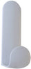 iDesign 4 in. L White Plastic Small and Medium Stick On! Tall Hook 2 pk