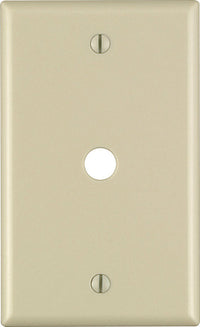 Leviton Ivory 1 gang Thermoset Plastic Cable/Telco Wall Plate 1 pk