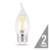 Feit Enhance CA10 E26 (Medium) LED Bulb Daylight 60 Watt Equivalence 2 pk