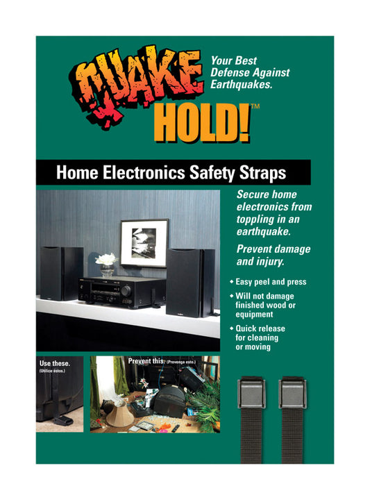 Quake Hold 10 in to 24 in. 50 lb. cap. Electronic Safety