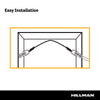 HILLMAN Black D-Ring Hanger 40 lb 4 pc