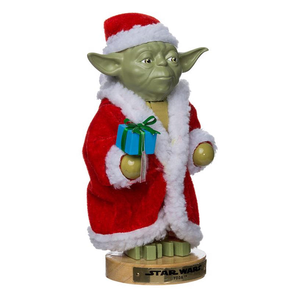 Kurt S. Adler Star Wars Green Yoda in Santa Robe Nutcracker 9 in. (Pack of 6)