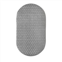 Zenna Home 27-1/2 in. L X 15-3/8 in. W Gray Thermo Plastic Elastomer Bath Mat