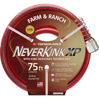 Apex NeverKink Pro Red 400 PSI Contractor Grade Water Hose 3/4 Dia. in. x 75 L ft.