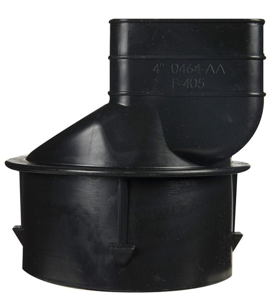 Advance Drainage Systems 3-1/4 in. Snap X 2-1/2 in. D Barb Polyethylene 5 in. Downspout Adapter 1 pk