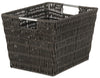Whitmor Brown Storage Bin 7.9 in. H X 12.60 in. W X 9.9 in. D Stackable