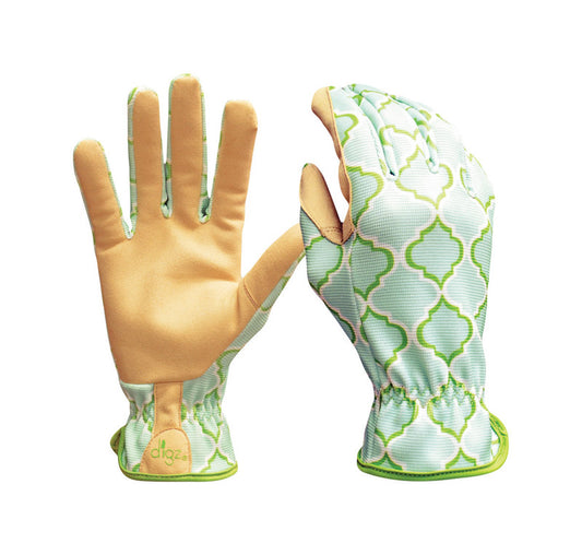 Digz Women's Indoor/Outdoor Planter Gardening Gloves Blue M 1 pk
