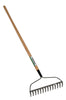 Seymour S300 DuraLite 60 in. 14 Tine Steel Bow Rake Wood Handle