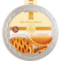 Mrs. Anderson's Baking Baking 10 in. L Pie Crust Shield Silver