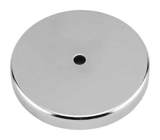 Magnet Source .283 in. L X 1.42 in. W Silver Round Base Magnet 16 lb. pull 1 pc
