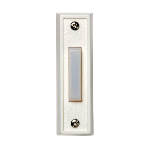 Honeywell White Plastic Wired Pushbutton Doorbell