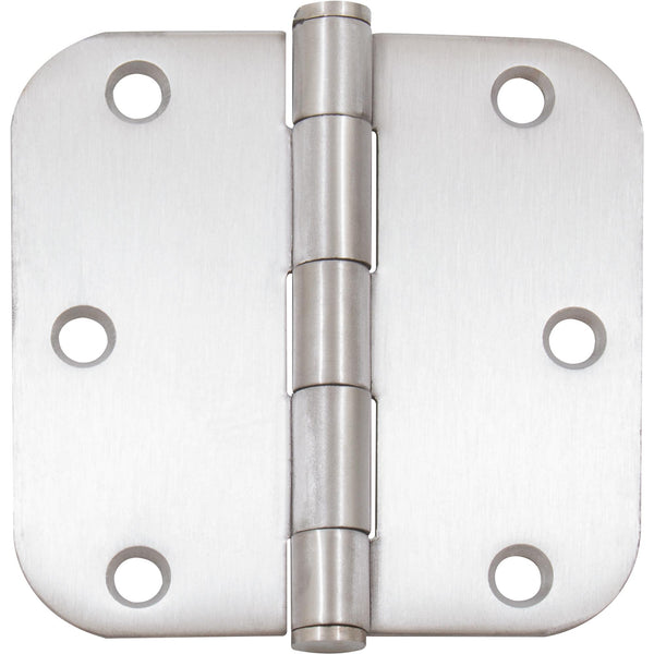 Standard Hinge, 3-1/2 Inches, 5/8" Radius Corner, Bulk Pack (100 Each), Satin Stainless Steel by Stone Harbor Hardware