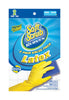 Soft Scrub Latex Cleaning Gloves S Yellow 2 pair (Pack of 6)