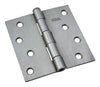 National Hardware 4 in. L Stainless Steel Broad Hinge 1 pk