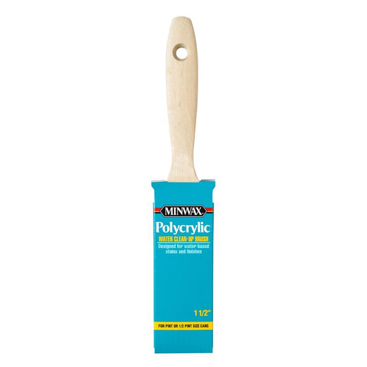 Minwax Polycrylic 1-1/2 in. Flat Paint Brush