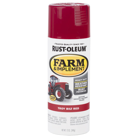 Rust-Oleum Specialty Indoor and Outdoor Gloss Troy Bilt Red Farm & Implement 12 oz (Pack of 6).