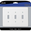 Amerelle Devon White 3 gang Stamped Steel Toggle Wall Plate 1 pk - Deal of The Week