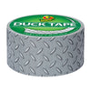 Duck Silver Diamond Plate Duct Tape 10 L yd. x 1.88 W in. for Indoor/Outdoor Craft and DIY Projects