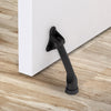 National Hardware Zinc Matte Black Kick-Down Door Holder Mounts to wall 1.63 in. (Pack of 5)