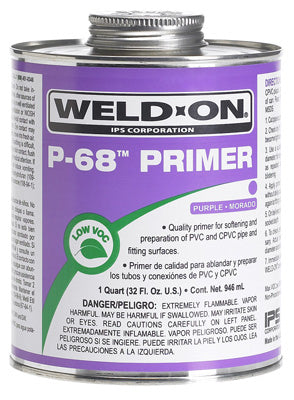 Weld-On P-68 Purple Primer For CPVC/PVC 8 oz
