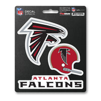 NFL - Atlanta Falcons 3 Piece Decal Sticker Set