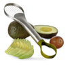 Amco Housewerks silver and green Plastic/Stainless Steel Avocado Slicer