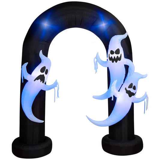 Gemmy 9 ft. LED Prelit Archway Trio Ghost Inflatable
