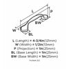 Amerock Allison Allison Cabinet Pull 3 in. Light Brass 1 pk
