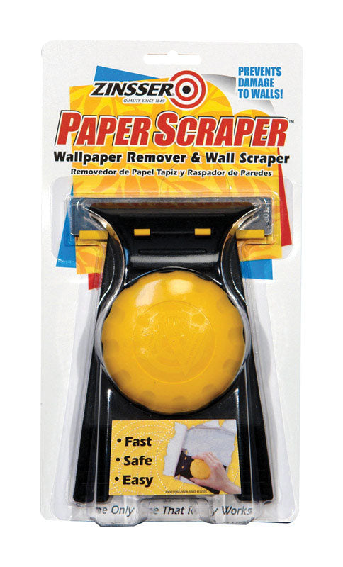 Zinsser Paper Scraper Plastic Handle Steel Fixed Blade Wallpaper Remover 4-1/2 W in.