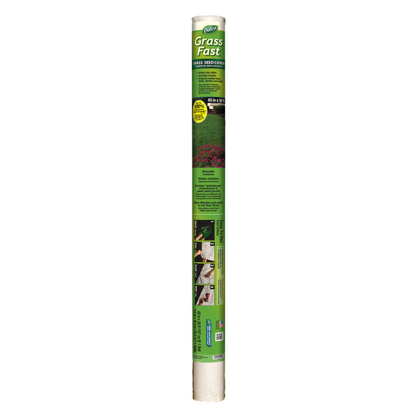 Dalen White Cloth Grass Seed Cover 50 L x 4 W ft. Max Warehouse