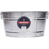 Behrens Silver Steel Round Tub 9 gal. Capacity, 19 W x 19 D x 9 H in. for Vegetables