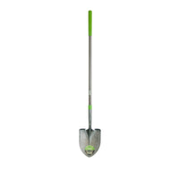 Ames Round Shovel with Long Fiberglass Handle 61 in | Heavy-Duty Garden Shovel with Comfort Step & Grip