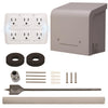 Reliance Controls 30 amps 120/240 V 6 space 6 circuits Surface Mount Generator Power Transfer Kit