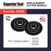 Superior Tool Replacement Cutter Wheel Black