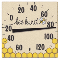 Taylor Bee Kind Thermometer Ceramic Multicolored 8 in. (Pack of 6)