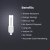 Feit LED Linear PL GX23-2 LED Light Bulb Cool White 13 Watt Equivalence 1 pk