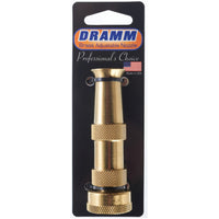 Dramm Gold Brass 10 to 60 PSI Twist Control Adjustable Hose Nozzle