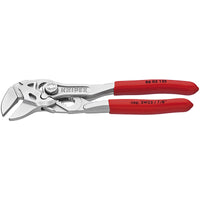 Knipex 5 in. Chrome Vanadium Steel Smooth Jaw Mini Pliers Wrench Red 1 pk