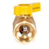 Eastman 3/4 in. Brass FIP Ball Valve T-Handle For Gas