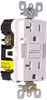 Leviton SmartlockPro 20 amps 125 V Duplex White GFCI Outlet 5-20R 1 pk