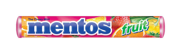 Caramelos masticables Mentos con sabores variados de frutas, 1,32 oz (paquete de 15)