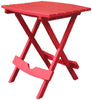 Adams & Co Quik-Fold Cherry Red Polypropylene Rectangular Resin Folding Side Table 25 lbs. Capacity - Open Box