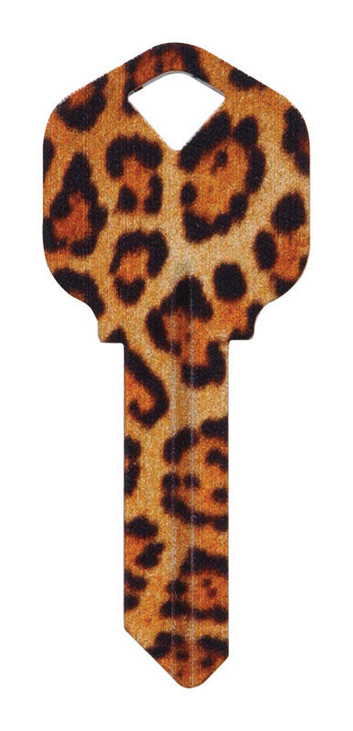Hillman Wackey Leopard House/Office Universal Key Blank Single (Pack of 6).