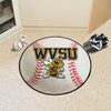 West Virginia State University Baseball Rug - 27in. Diameter