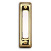 Heath Zenith Polished Brass Plastic Wired Pushbutton Doorbell