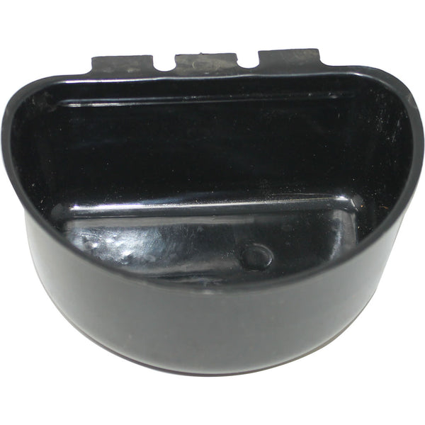 ASI Plastic Coop Cup 8 oz. Black Livestock and Poultry Cage Feeder and Water Cup Durable Plastic