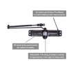 Brinks Commercial Oil Rubbed Bronze Steel Hydraulic Door Closer Grade 1