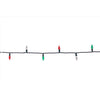 Celebrations Classic LED C6 Red/Green/Pure White 100 ct String Christmas Lights 24.75 ft.