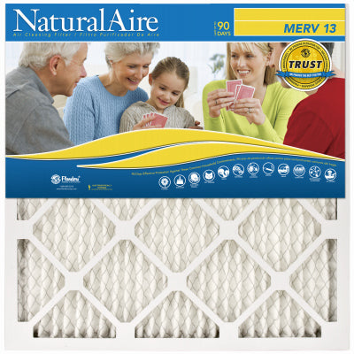 AAF Flanders NaturalAire 14 in. W x 20 in. H x 1 in. D Polyester Synthetic Pleated Air Filter (Pack of 12)