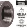 BK Products 3/4 in. FPT x 3/4 in. Dia. FPT Black Malleable Iron Coupling (Pack of 5)